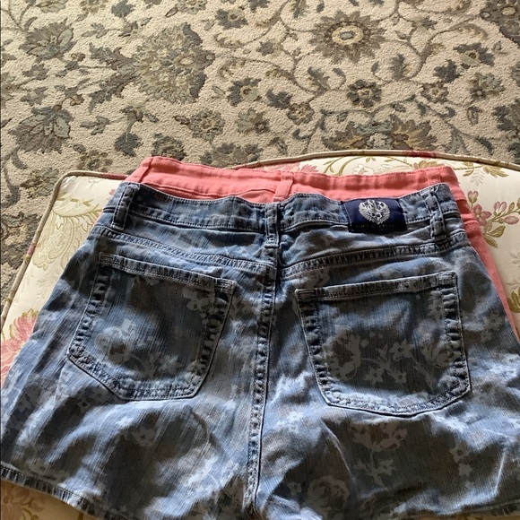 Rock& Republic & No Boundries bundle shorts 2 pair peach high rise & jean - Picture 8 of 14